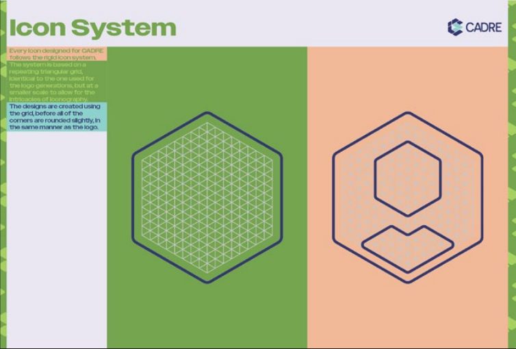 CADRE icon construction grid